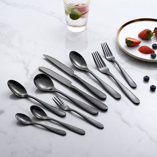 6010 mirror black flatware