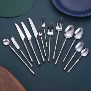 6019 matte polish silver cutlery