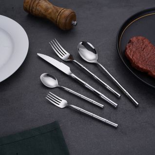 6041 mirror silver stainless steel flatware