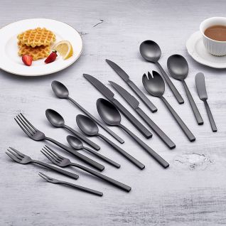 6050 matte black cutlery